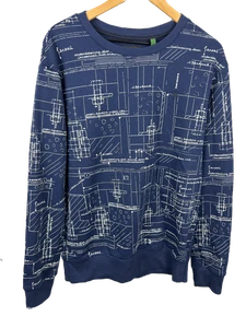 G-Star Raw Navy Blue Crewneck – Premium Streetwear – Amsterdam Brand – Size XL - Picture 1 of 6