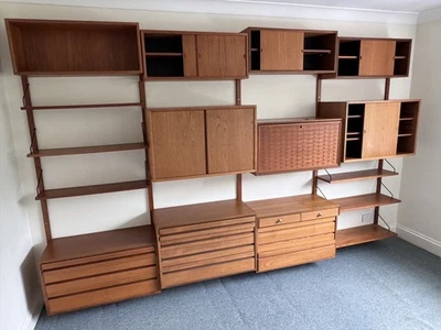 Poul Cadovius Mid Century Danish Teak Modular Wall Units Shelving System - Large - Image 1 of 4