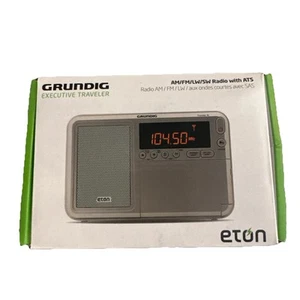 Eton Grundig Executive Traveler Edition Silver Radio/AM/FM/LW/SW New In Box - Zdjęcie 1 z 4