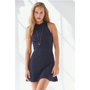 ALI & Jay Navy Marvelous High Neck Mini Dress NWT Size Medium - Picture 1 of 16