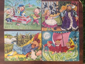 VINTAGE SIFO PUZZLES NURSERY RHYMES - Picture 1 of 7