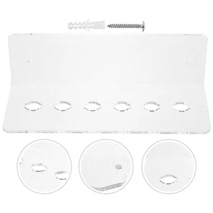 Clear Shear Holder Slot Wall Mounted Acrylic Organizer for Hair Salons - Picture 1 of 12
