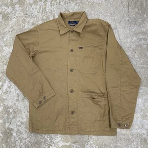 Polo Ralph Lauren Chore Shirt Herren Large Workwear Utility Patch Jacke Canvas - Bild 1 von 9