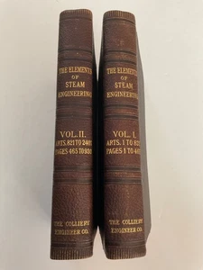Elements of Steam Engineering Vol. 1 & 2, Colliery Engineer Co., 1897, 1st Ed. - Picture 1 of 8