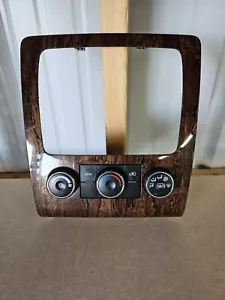 2013-2017 Chevy Traverse A/C Heater Climate Control Wood Grain - Picture 1 of 1