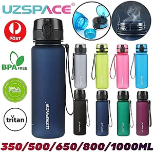 UZSPACE Water Bottle Coffee Juice Tea Drink Cup Travel Gym Sport Flask BPA Free - Picture 1 of 21