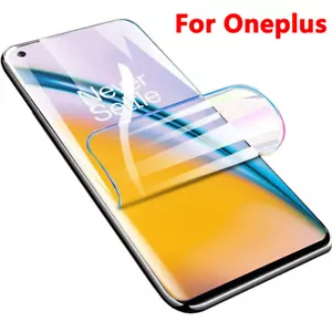 1-3 Pcs Screen Protector Hydrogel Film For Oneplus 11 10 10T Pro Protective Film - Picture 1 of 11