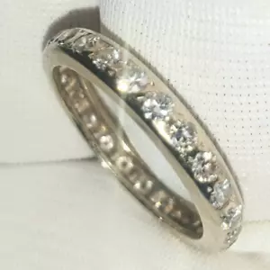 Alliance Américaine en Platine 950 sertie de 24 Diamants – Élégante et Raffinée - Imagen 1 de 5