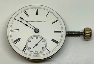 HAMPDEN POCKET WATCH MOVEMENT 15 Jewels Circa 1879 18s Runs - Picture 1 of 16