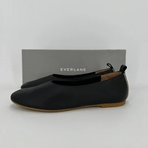 Everlane The Italian Leather Day Glove Flats in Black sz 5.5 Women's Career po - Picture 1 of 10