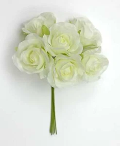 Linea Due Elle Ramo de La Flores Rosa Poliester D 3,5 CM Crema 36 Pzas. - Imagen 1 de 1