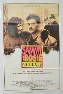 SAMMY & ROSIE GET LAID (1987) One Sheet Film Poster - Shashi Kapoor Claire Bloom - Picture 1 of 6