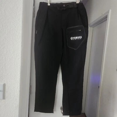 Pantalones de carreras de motocross YAMAHA Sudores de nailon Paracaídas Lg Negro Yme Foto 1 de 4