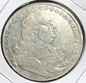 1795 🦅 Bayern Taler ✨ KM 600 Kronengröße 🔥 Kurfürstentum Herzog Karl Theodor - Bild 1 von 2