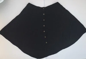 Black KIMCHI BLUE Round Mini Skirt ~ Size 6 - Picture 1 of 5