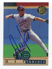 1995 Fleer Ultra Rey Sanchez Signed Card Baseball Autograph MLB AUTO #138