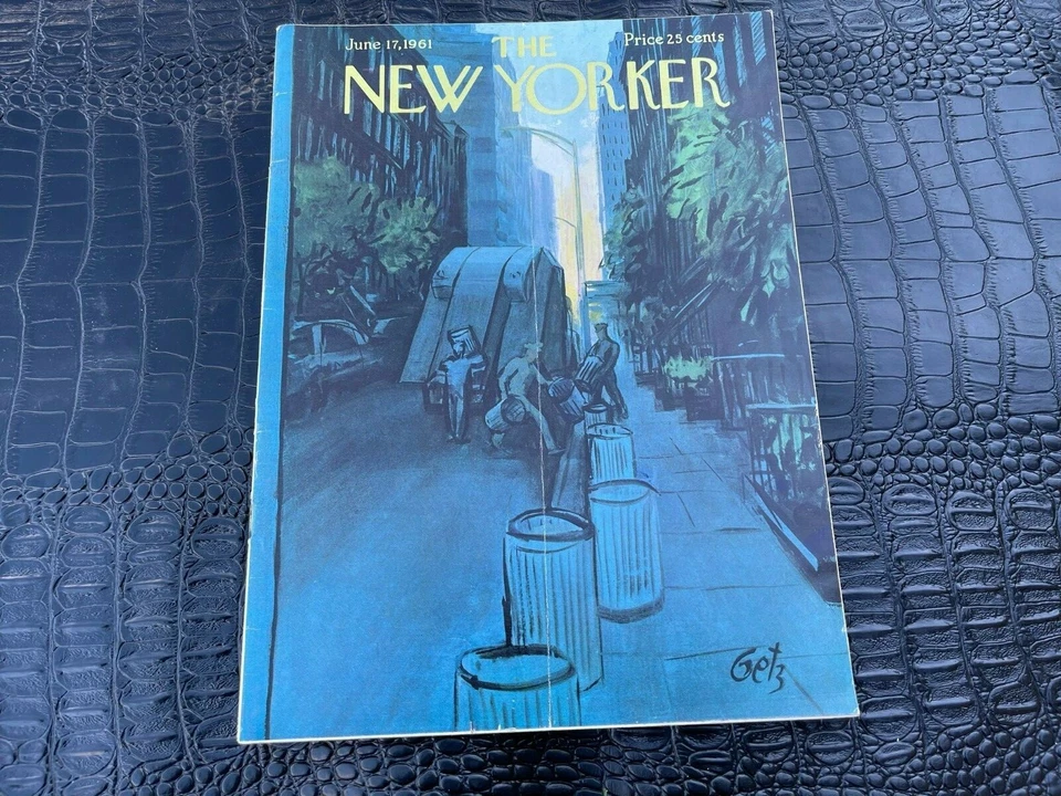 JUNE 17 1961 NEW YORKER magazine GARBAGE TRUCK - MEN Foto 1 de 1