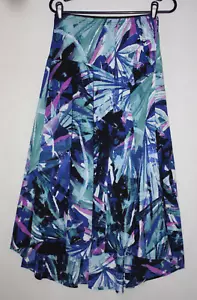 Bob Mackie Wearable Art Sz XXS Colorful Print Lightweight Lined Maxi Skirt - Picture 1 of 5