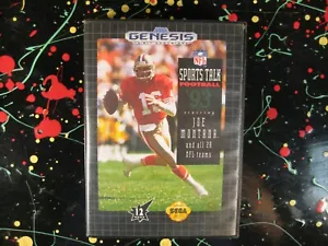 NFL Sports Talk Football '93 Starring Joe Montana Sega Genesis Sports Game Boxed - Picture 1 of 5