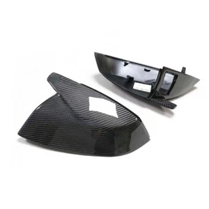Carbon Fiber Side Mirror Cover Caps Replace for Audi Q5 SQ5 18-22 w/ Lane Assist - Bild 1 von 6