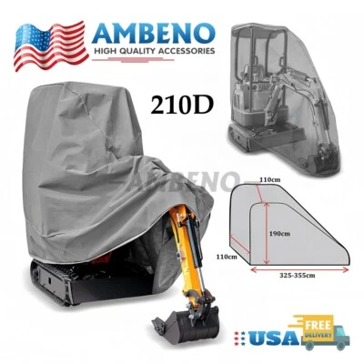 1x Full Cover for Mini Excavators Outdoor Waterproof UV Snow Dust Rain Resistant Foto 1 de 4