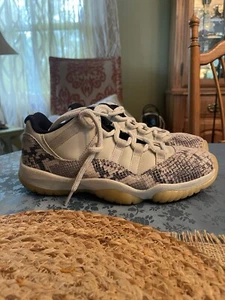 Size 8 - Air Jordan 11 Retro Low Light Bone Snakeskin - Picture 1 of 8