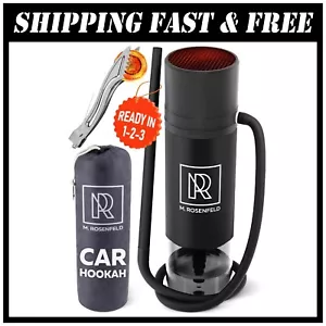 Portable Hookah Set for Travel - Car Hookah with Accessories, Personal Hookah Cu - Picture 1 of 9