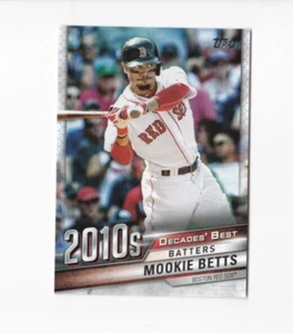 MOOKIE BETTS '20 TOPPS-2010'S DECADE'S BEST BATTER INSERT-SHIPS FREE TO THE US - Picture 1 of 24
