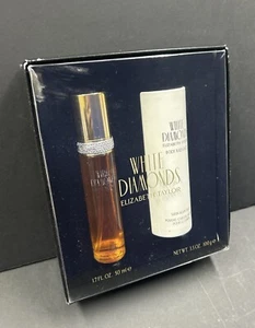 White diamonds Elizabeth Taylor Eau De Toilette Spray And Satin Body Talc - Picture 1 of 4