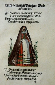 LAUTENBACH AMMAN FRAUEN TRACHTEN BUCH „IM FRAUWENZIMMER WIRT VERMELDT" 1586 - Picture 1 of 1