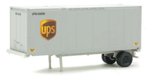 8601 Walthers SceneMaster 28' contenedor con chasis paquete de 2 UPS logotipo moderno HO - Imagen 1 de 1