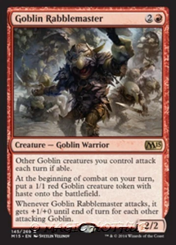 MTG - GOBLIN RABBLEMASTER - M15/Core Set 2015 (R) - Image 1 of 1