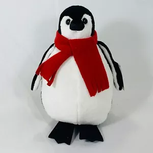 National Geographic HugFun Peluche Pingüino con Bufanda Roja Nuevo con Etiquetas - Imagen 1 de 10