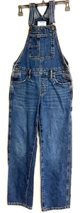 Old Navy Blue Jeans Carpenter Utility Denim Boys Bib Overalls Size Lg 10-12 - Picture 1 of 3