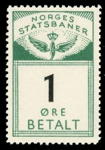 Norway Railway Stamps - Norges Statsbaner - 1 Øre - Picture 1 of 1