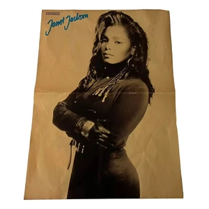 Janet Jackson \ Münchener Freiheit,A3 Double Sided RARE Poster, Popcorn Magazine - Foto 1 di 5