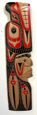 Tocado Albert JOSEPH SQUAMISH Tótem Arte Squamish Indígena Jefe Grizzly Foto 1 de 4