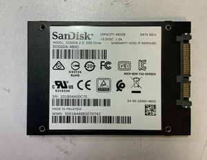 SanDisk SDSSDA-480G 480Go 2,5" SATA III Disque Dur de Stockage Interne, Noir "L3B" - Photo 1/3