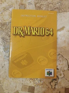 Manual Instruction Book DR MARIO 64 ✨Nintendo 64 N64➡️ B2G1 DISCONT - Picture 1 of 5