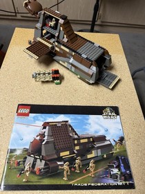 LEGO Star Wars Episode I 7184 Trade Federation MTT 470pc Complete Set Vintage. 