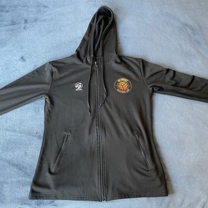 AV Impact Volleyball Club Women's Long Sleeve Full Zip Black Lightweight Jacket - Picture 1 of 20