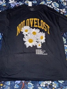 Rue 21 Tee Shirt Mens 2XL Black No Love Lost - Picture 1 of 4
