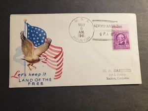 Cruiser USS HOUSTON CA-30 Naval Cover 1941 MINKUS PATRIOTIC Cachet ZAMBOANGA, PI - Picture 1 of 2