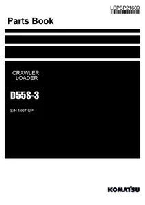 Manual de catálogo de piezas de cargadora sobre orugas Komatsu D55S-3 SN D55S-3 - Imagen 1 de 1