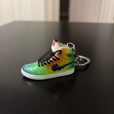 Мини 1 аксессуар брелоки 3D JORDAN 1 один NIKE новый зеленый - Изображение 1 из 4