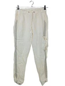 JANE LUSHKA Pantalone di lino Donna Pantalone Taglia IT 40 giallo chiaro-nero - Foto 1 di 5