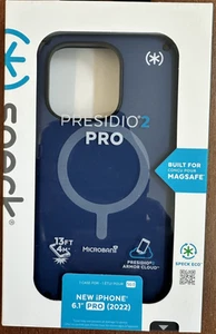 Brand New Speck Presidio 2 Pro Magnetic Case for Apple iPhone 14 Pro - Blue - Photo 1 sur 2