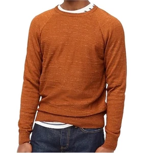 J. CREW Sweater Men Sz S Raglan Budded Textured Cottage Streetwear Normcore Y2K - Picture 1 of 10