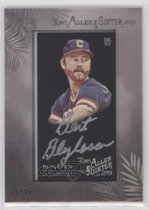 2019 Topps Allen & Ginter's X Silver Framed Mini /25 Bert Blyleven Auto HOF