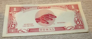 Canterbury Downs 1 Paper Bet Money from 1986 Grand Opening Night - Shakopee, MN - Picture 1 of 1